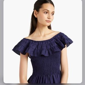 Hill House Navy Akilah Nap Dress NWT XS